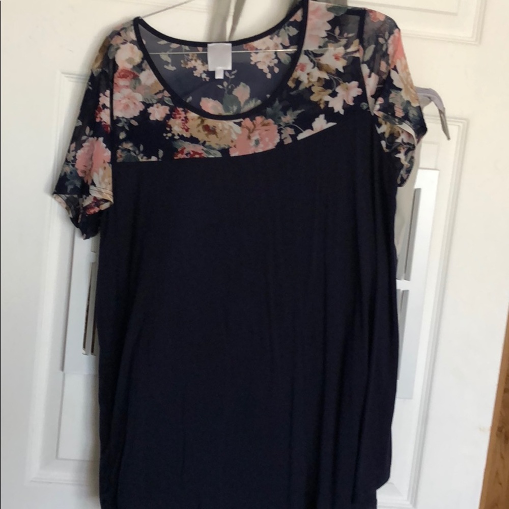 Floral Navy Blue shirt